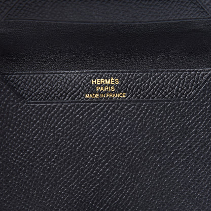 Hermes Epsom Bearn Card Holder Wallet Black 8 of 8