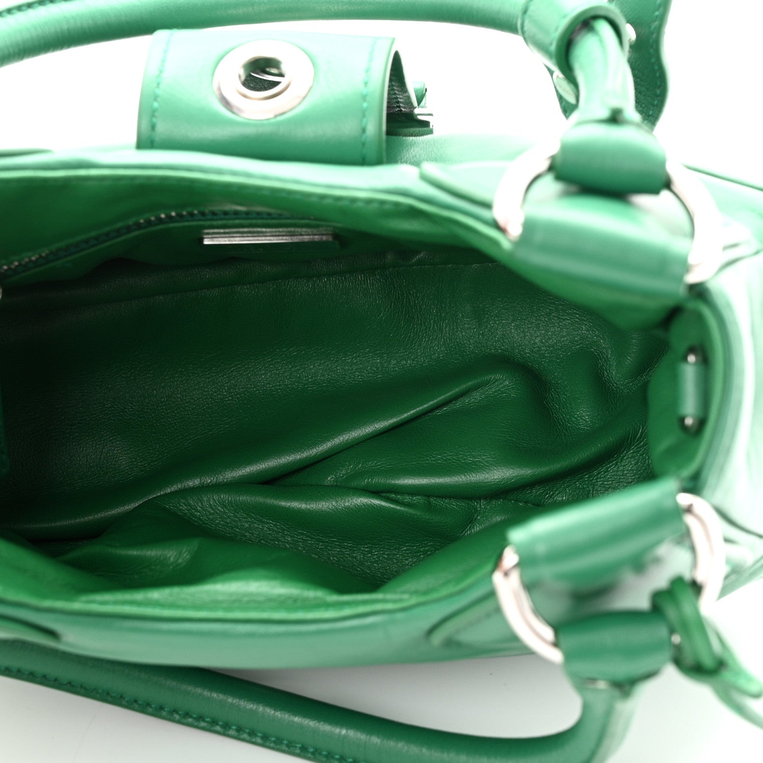 Prada Nappa Soft Padded Re-Edition 2002 Moon Bag Mango 5 of 10