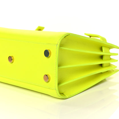 Saint Laurent Calfskin Nano Sac De Jour Neon Yellow 8 of 8