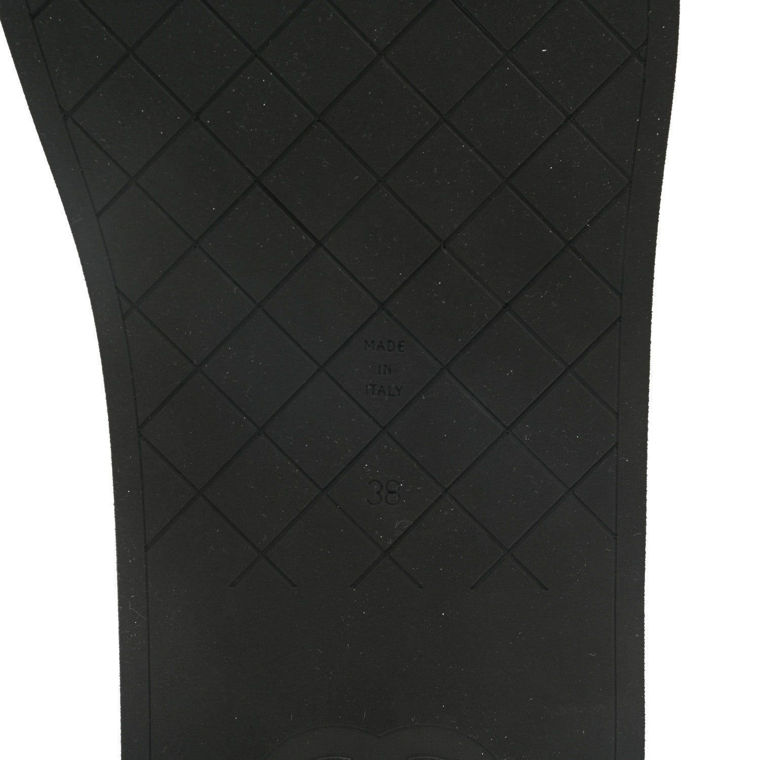 Chanel Lambskin CC Thong Sandals 38 Black 6 of 9