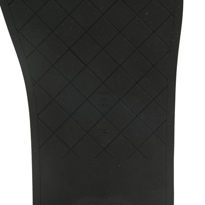 Chanel Lambskin CC Thong Sandals 38 Black 6 of 9