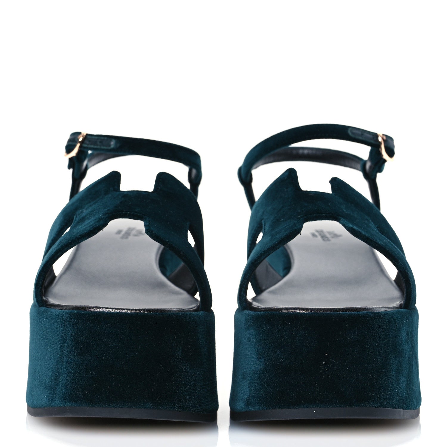 Hermes Velvet Jam 30 Sandals 39 Vert Fonce 3 of 12