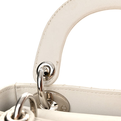 Christian Dior Lambskin Cannage Mini Lady Dior White 14 of 18