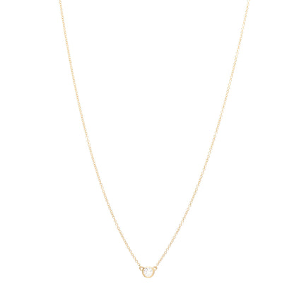 Tiffany 18K Yellow Gold Diamond .15ct Elsa Peretti Diamonds by the Yard Pendant Necklace 1 of 4