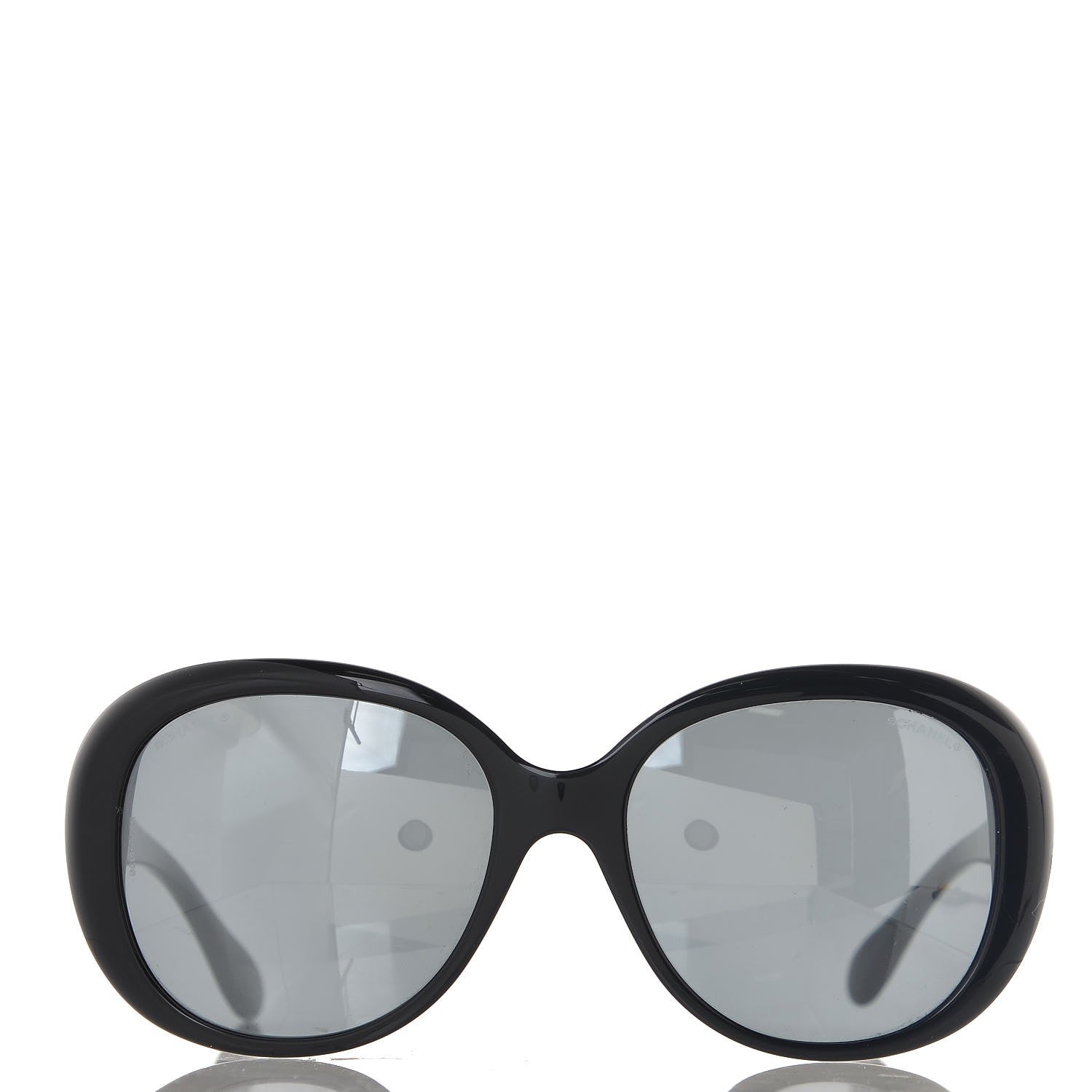 Chanel Signature Oval Sunglasses 5312 Black 3 of 8