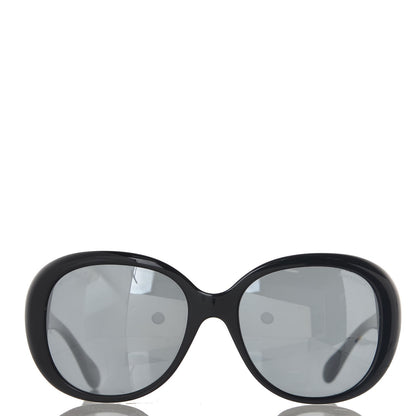 Chanel Signature Oval Sunglasses 5312 Black 3 of 8