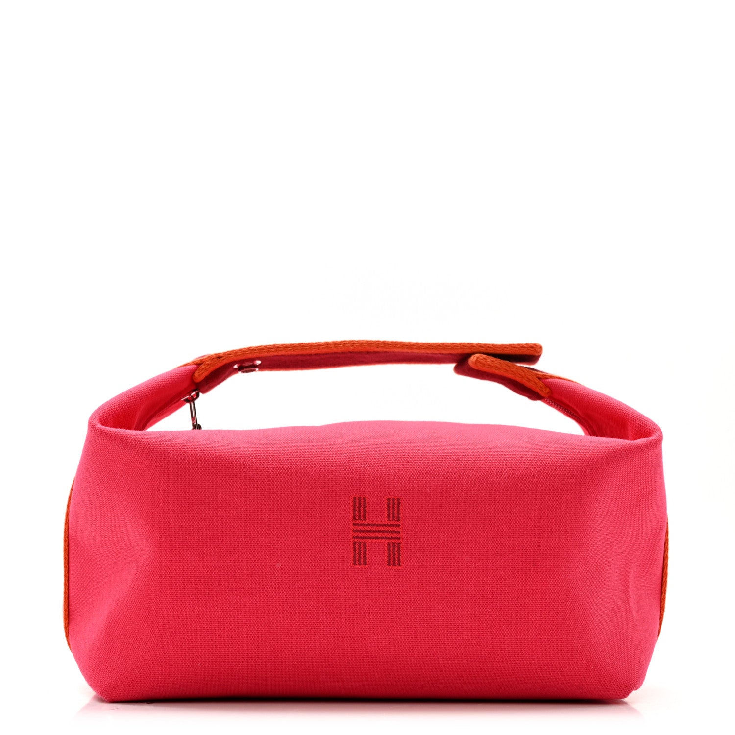 Hermes Canvas Large Bride-A-Brac Pouch Hibiscus 2 of 10