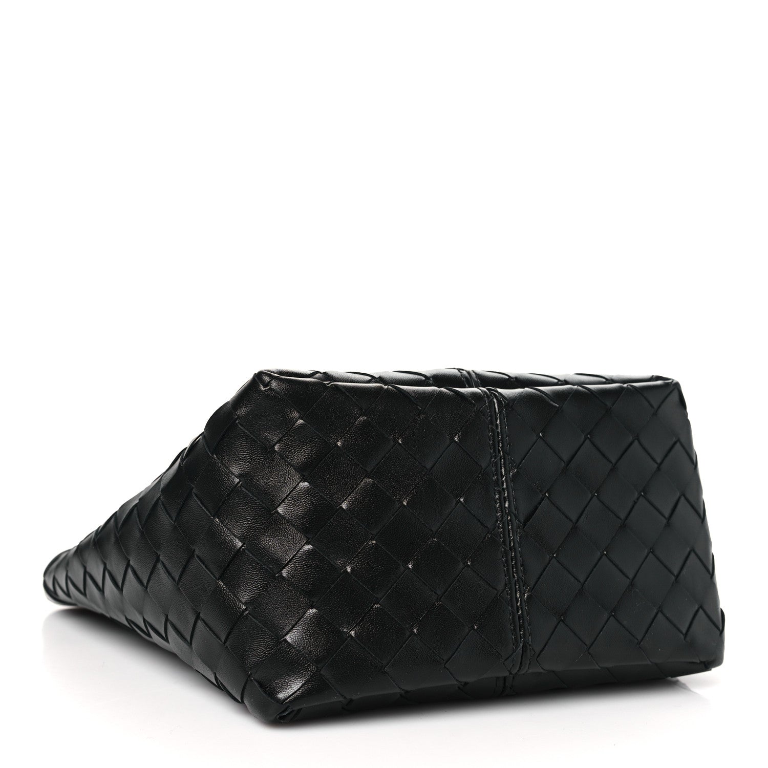 Bottega Veneta Nappa Intrecciato Medium Flip Flap Pouch Black 4 of 10