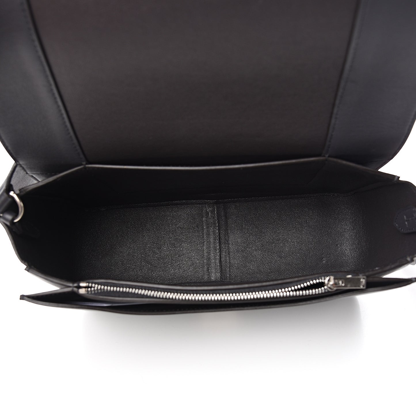 Shiny Smooth Calfskin Medium Frame Shoulder Bag Liquorice Antique Rose