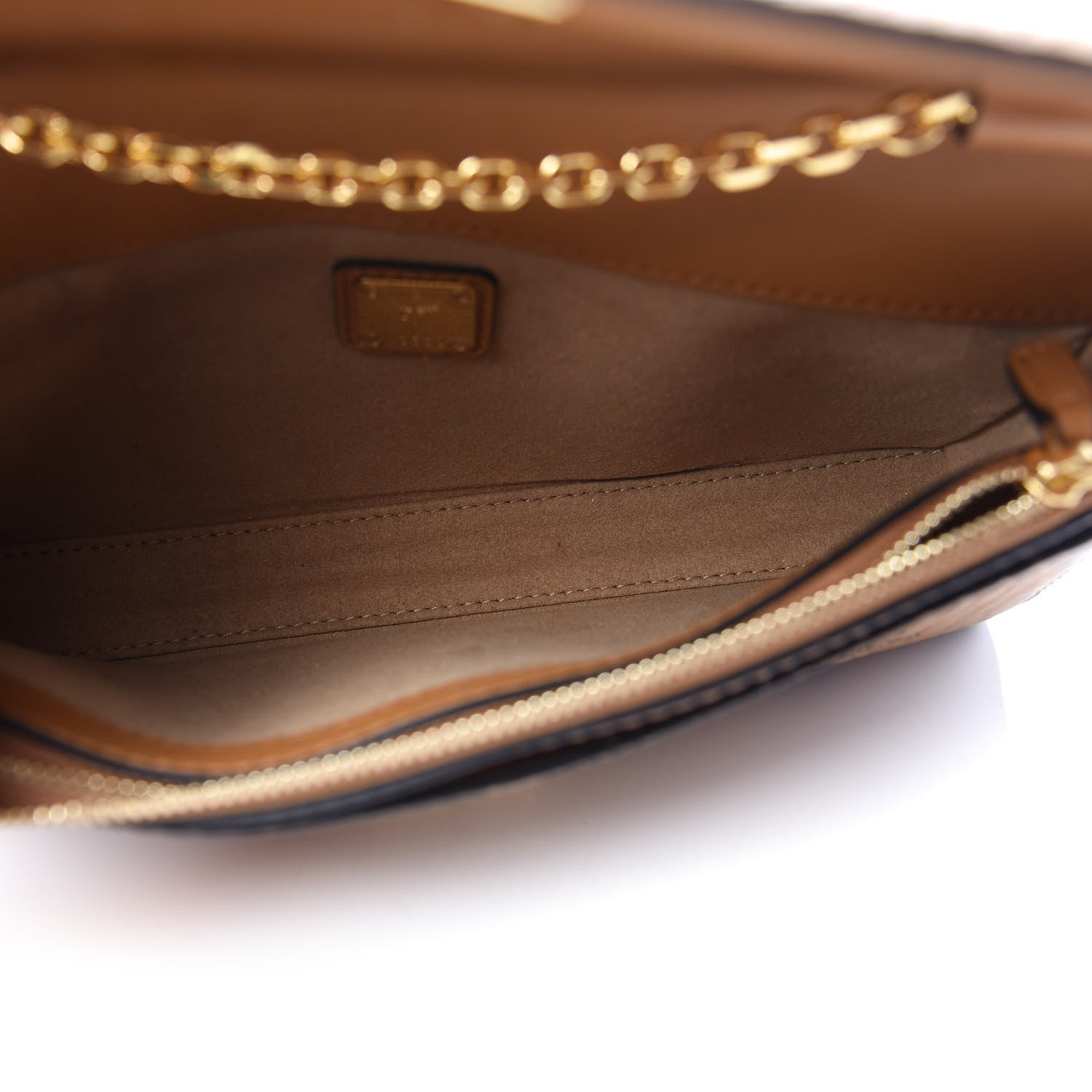 MCM Visetos Small Millie Crossbody Bag Cognac 5 of 9