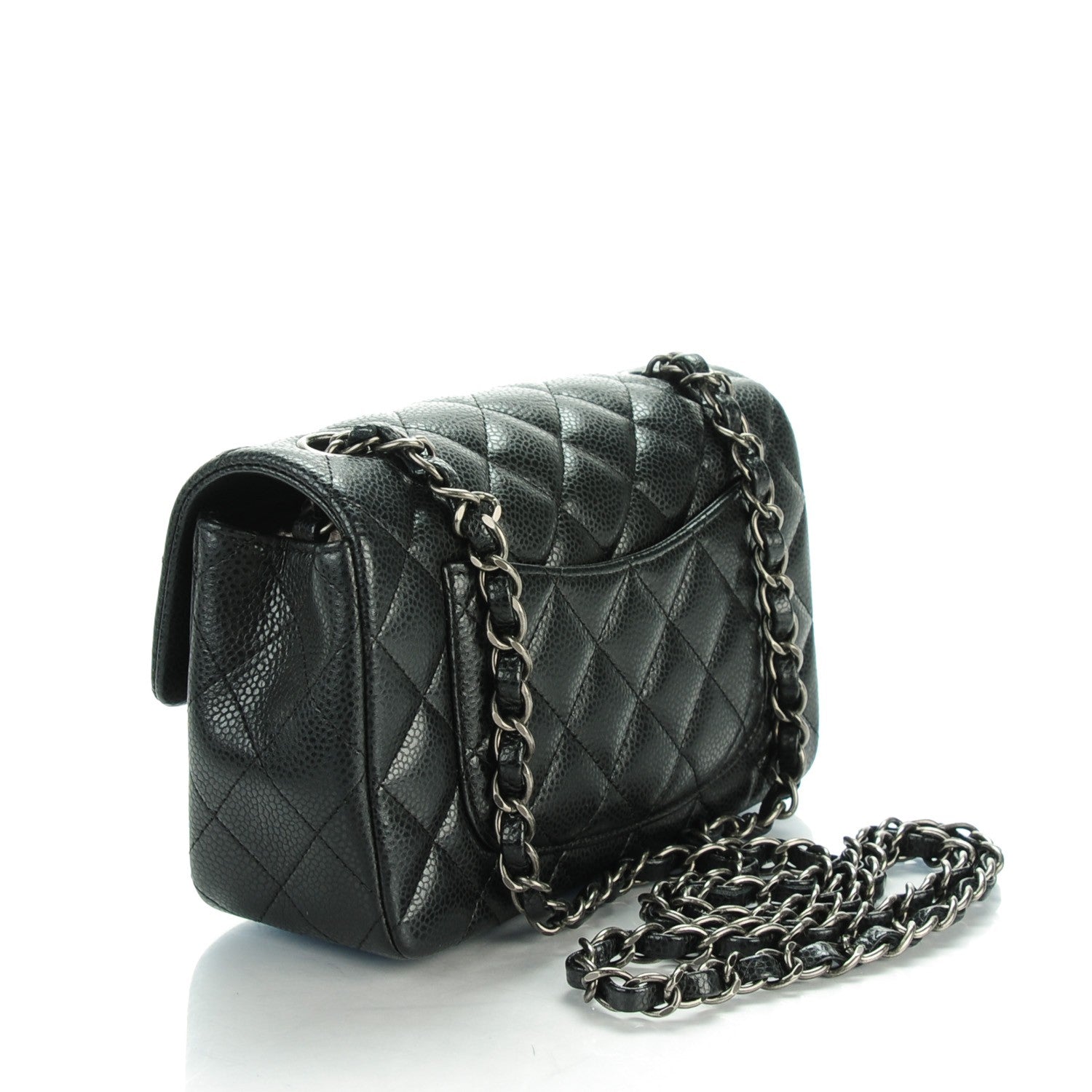 Chanel Caviar Quilted Mini Rectangular Flap Black 3 of 8