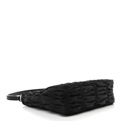 Prada Tessuto Nylon Gaufre Shoulder Bag Black 3 of 4