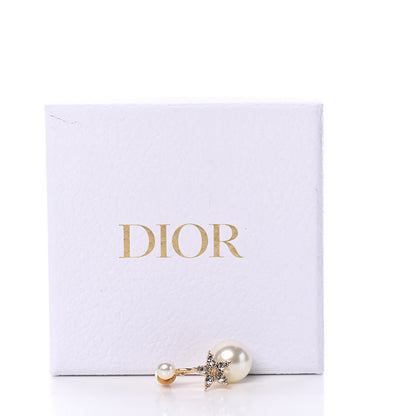 Christian Dior Pearl Crystal My ABCDior Tribales Etoile Earring Gold 6 of 6