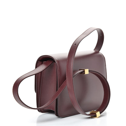 Celine Box Calfskin Small Classic Box Flap Bag Burgundy 2 of 9