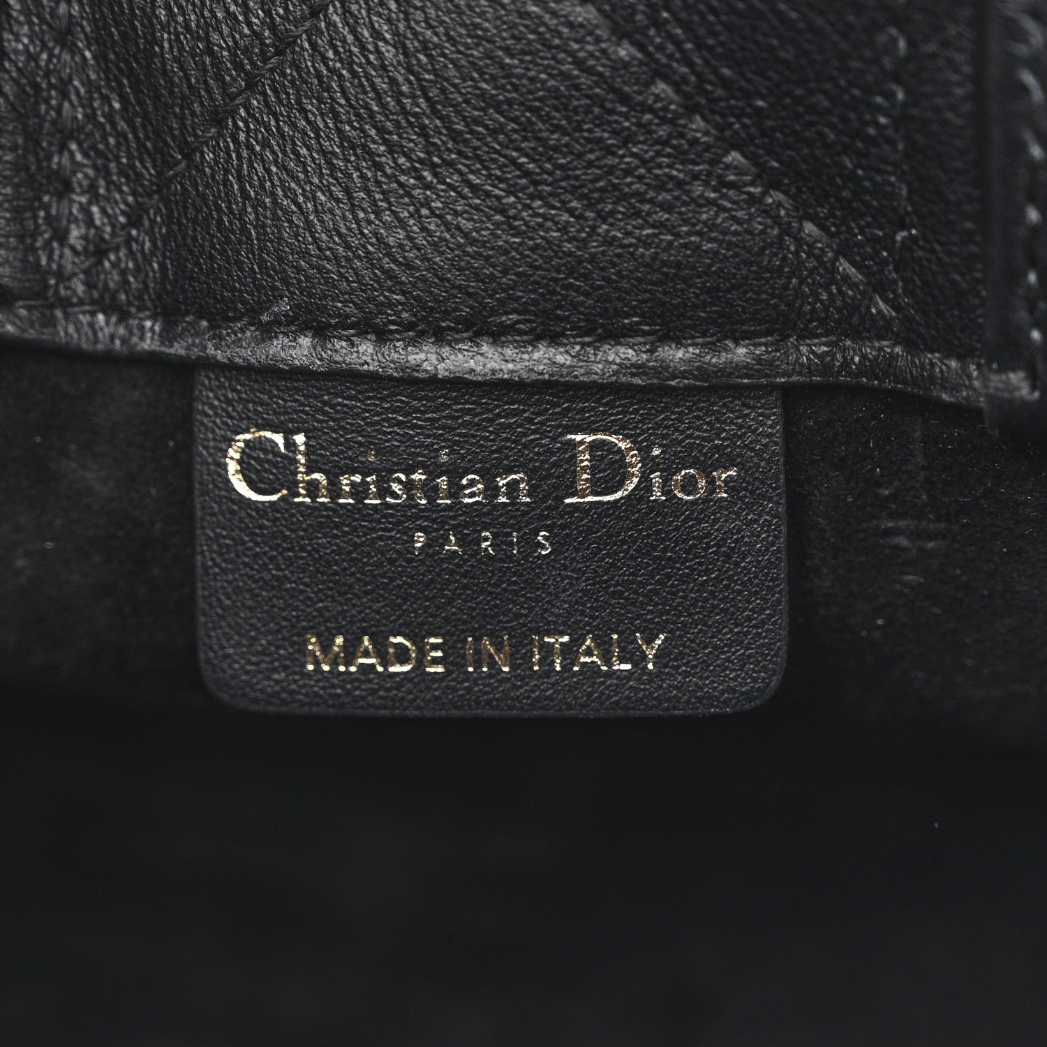 Christian Dior Calfksin Macrocannage Mini Book Tote Black 6 of 11