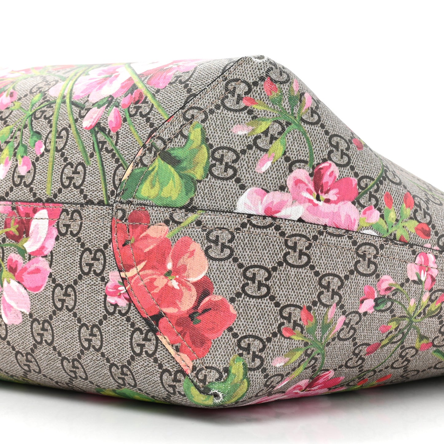 GG Supreme Monogram Blooms Small Reversible Tote Beige Multicolor Dry Rose