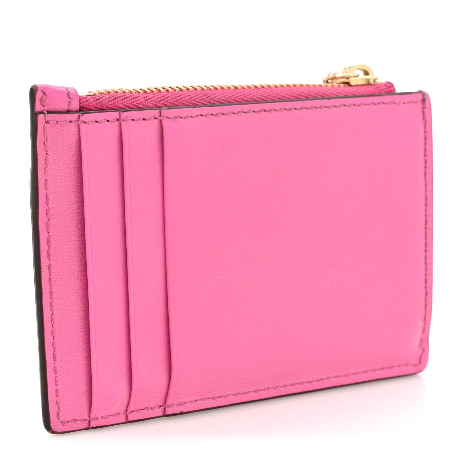 Gucci GG Monogram Scratch Lux Calfskin Luce Card Holder Wallet Blossom Rose Dark Blossom 3 of 11