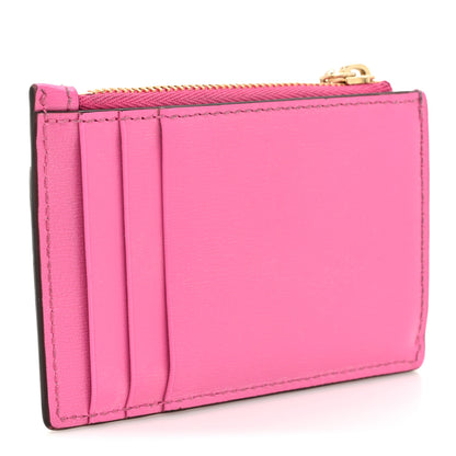 Gucci GG Monogram Scratch Lux Calfskin Luce Card Holder Wallet Blossom Rose Dark Blossom 3 of 11