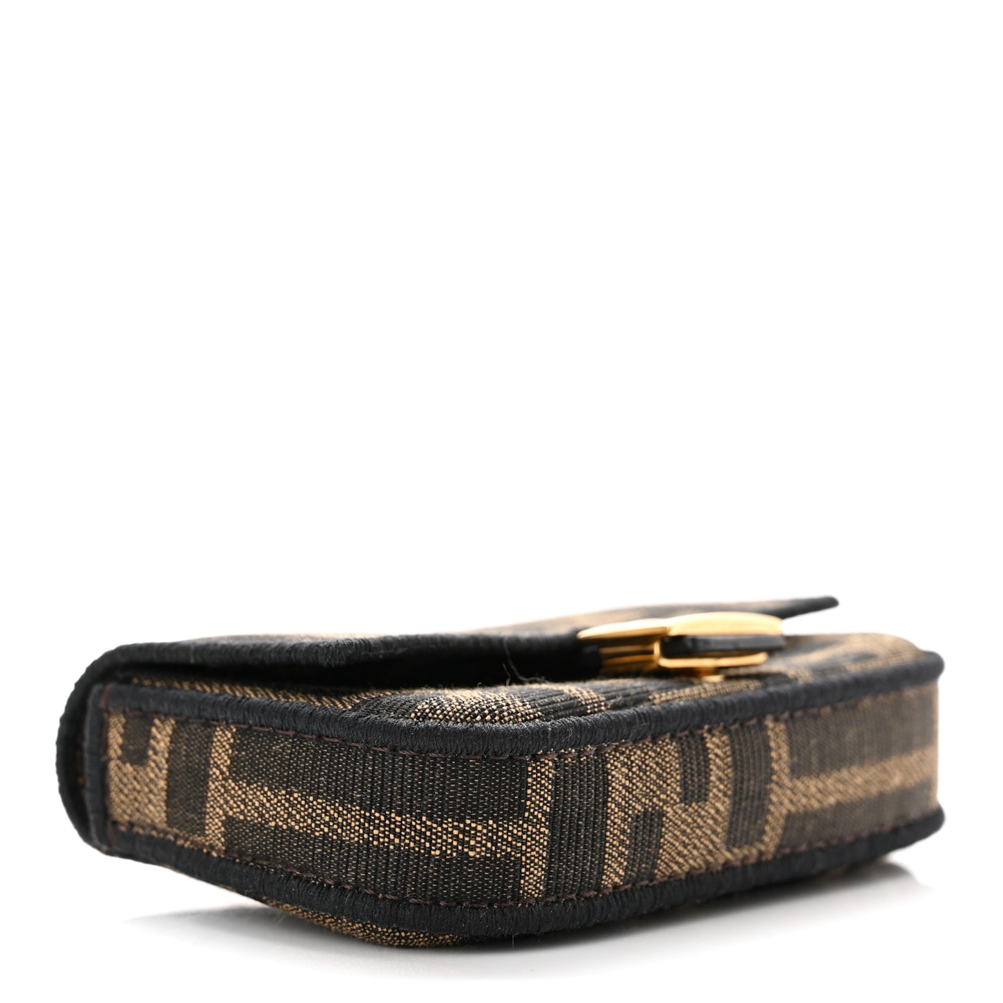 Fabric Jacquard FF 1974 Nano Baguette Charm Tobacco Moro Black