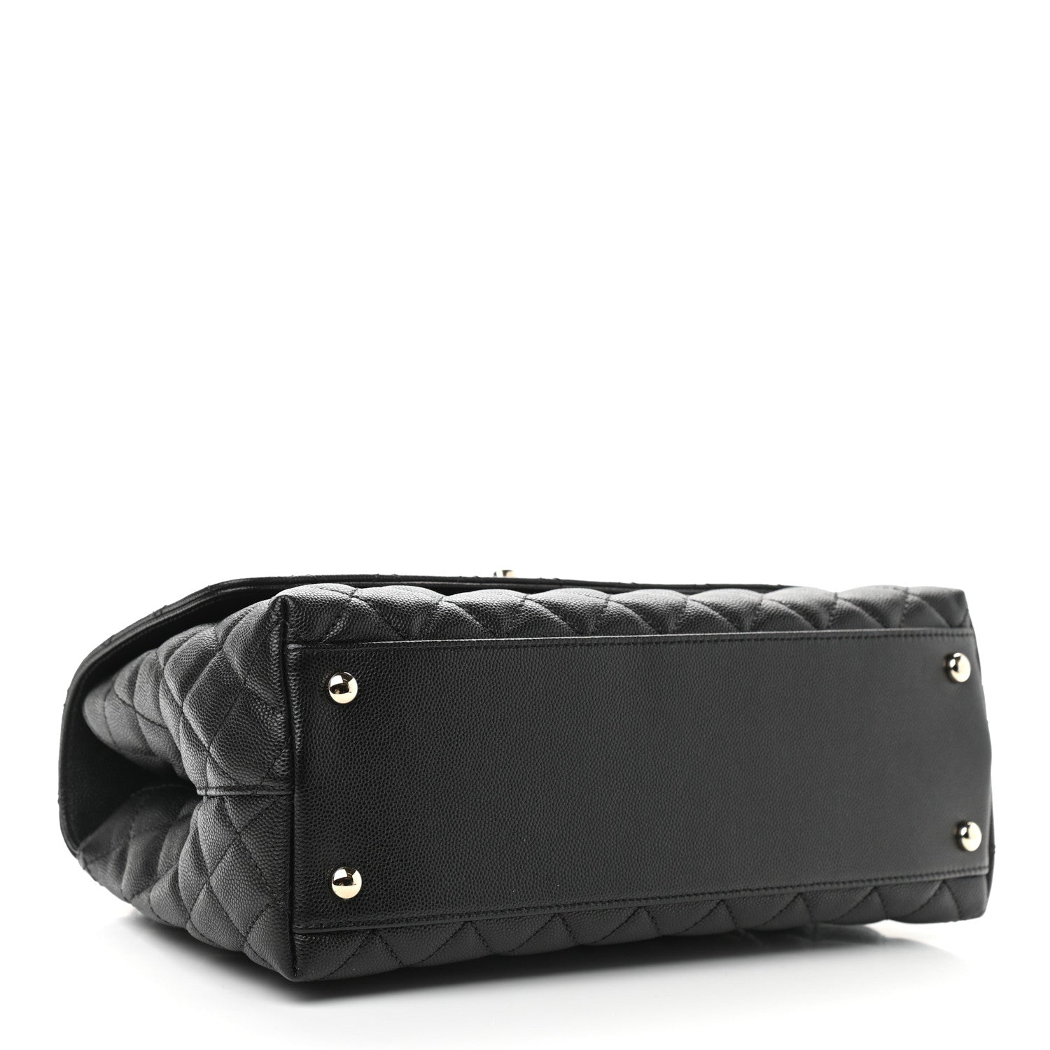 Chanel Caviar Quilted Small Coco Handle Flap Black 4 of 9