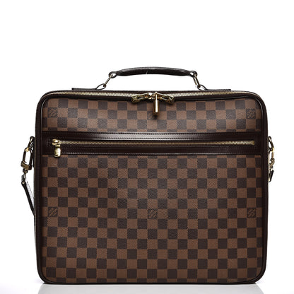 Louis Vuitton Damier Ebene Porte Ordinateur Sabana NM Computer Case 4 of 10
