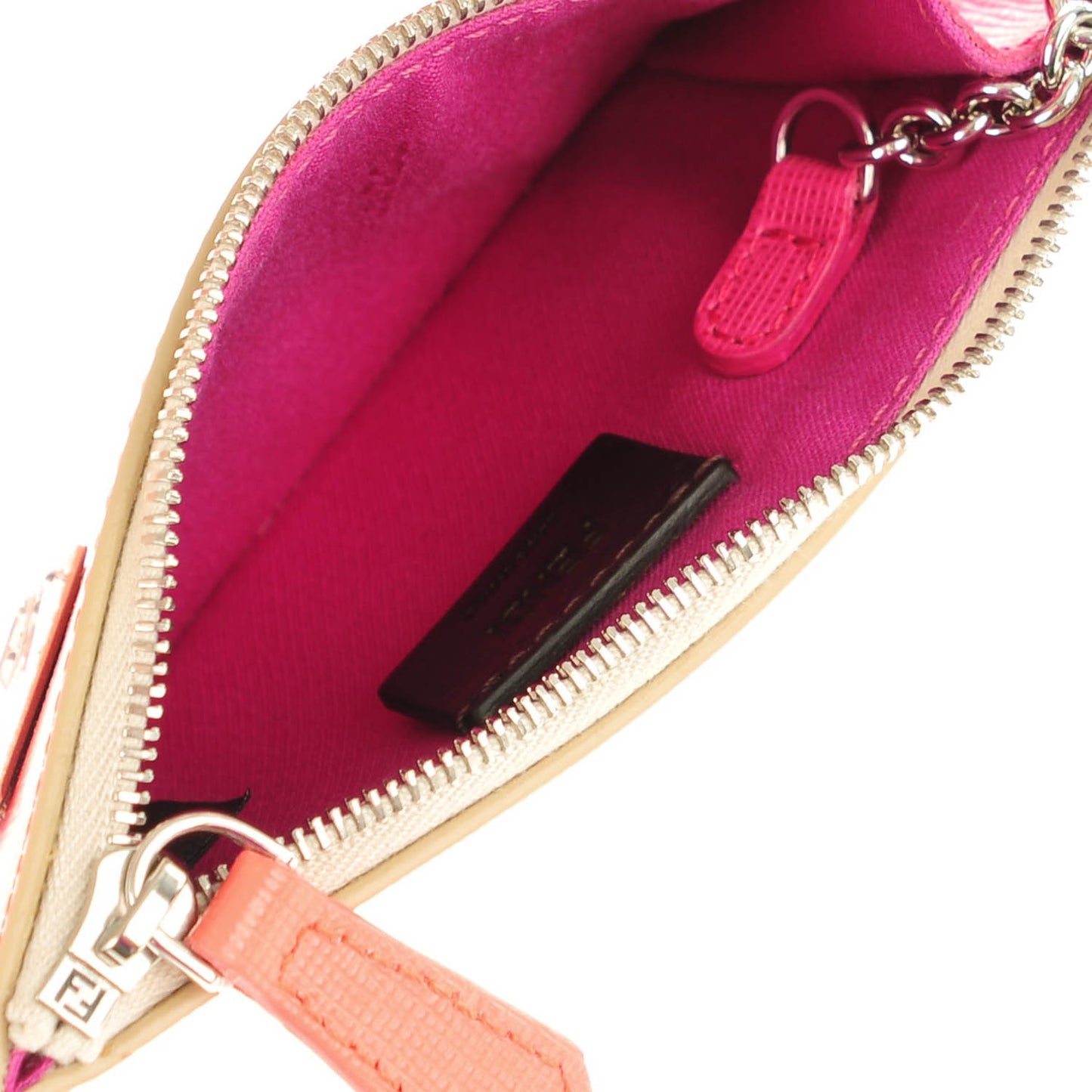 Saffiano Crystal Eye Monster Coin Pouch Key Case Bellini Multicolor