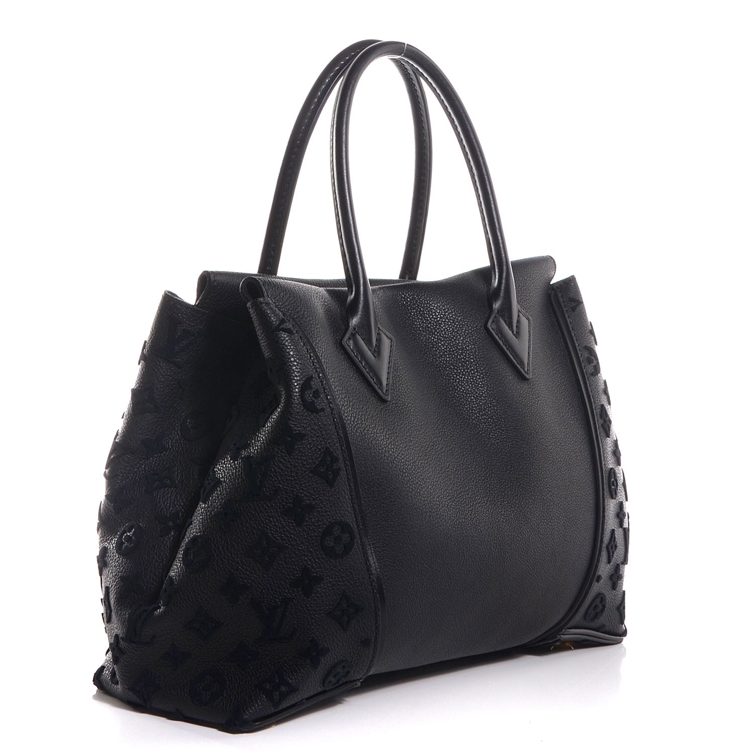 Louis Vuitton Veau Cachemire Tote W PM Black 3 of 7