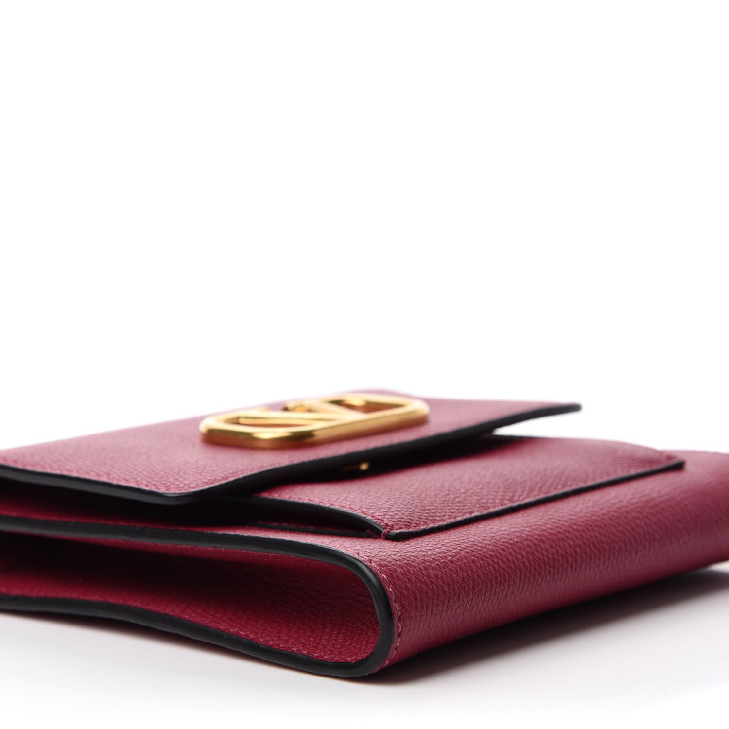 Valentino Garavani Grainy Calfskin VLogo Crossbody Bag Raspberry 6 of 9