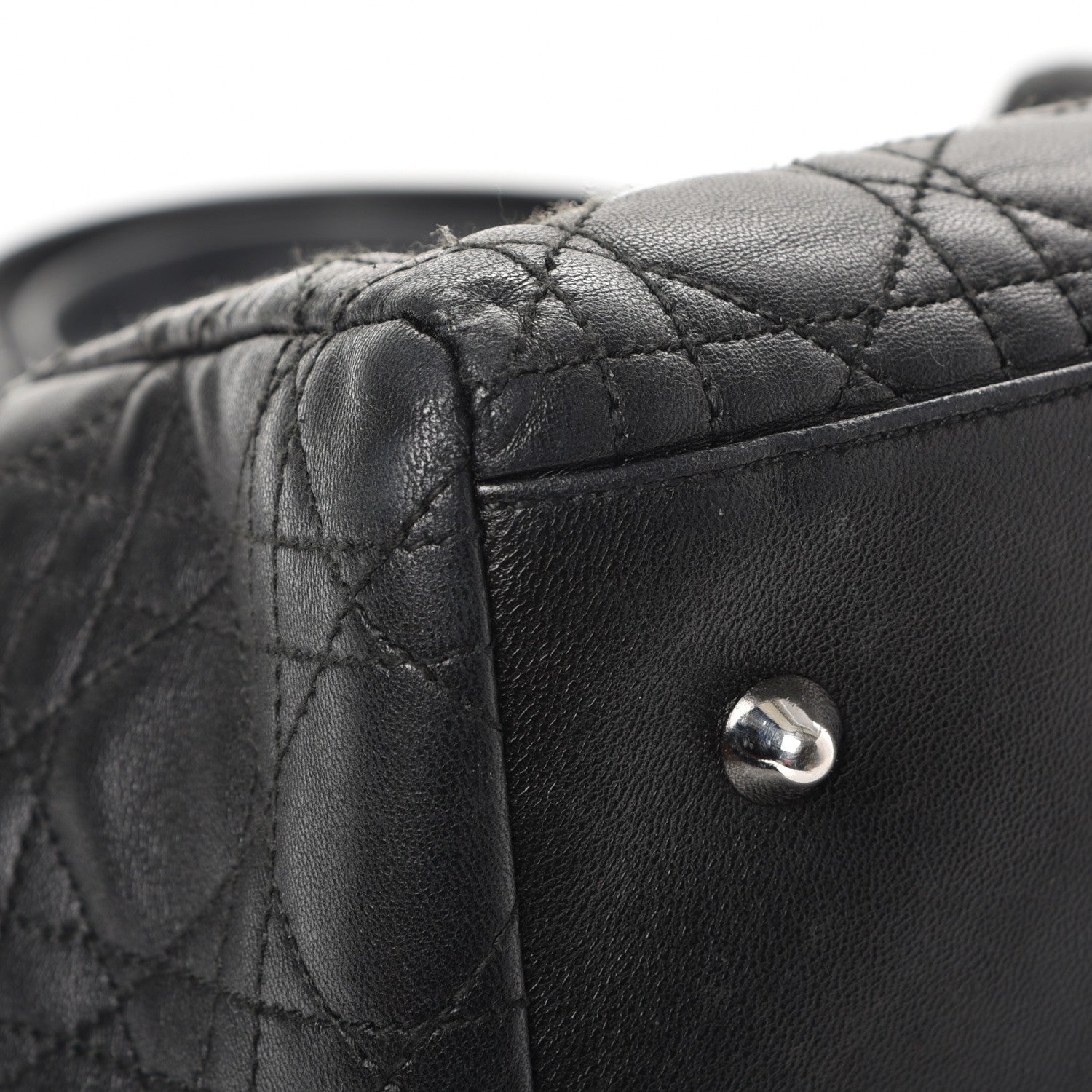 Christian Dior Lambskin Cannage Dior Soft Shopping Tote Black 15 of 17