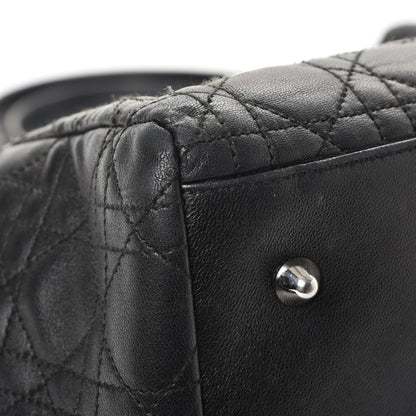 Christian Dior Lambskin Cannage Dior Soft Shopping Tote Black 15 of 17