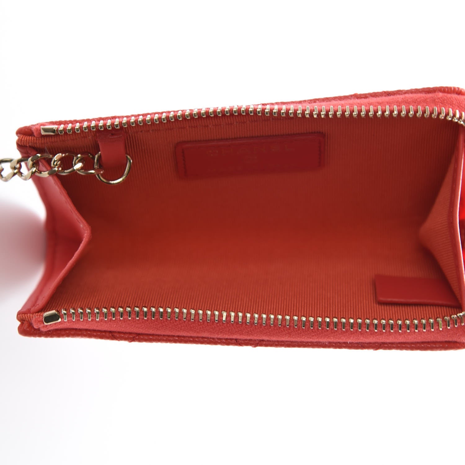Chanel Caviar Quilted Key Holder Case Red 6 of 7
