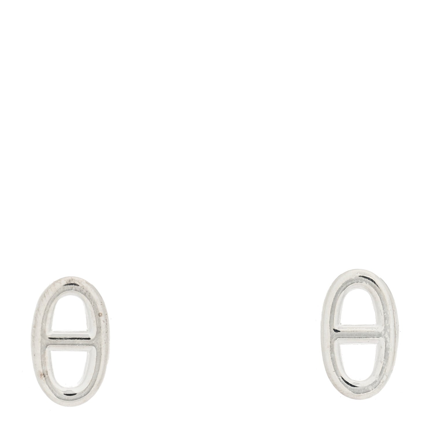 Hermes Sterling Silver TPM Farandole Earrings 1 of 5