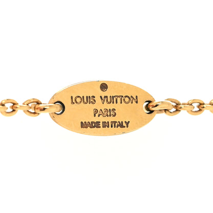 Louis Vuitton Brass Essential V Necklace Gold 5 of 6