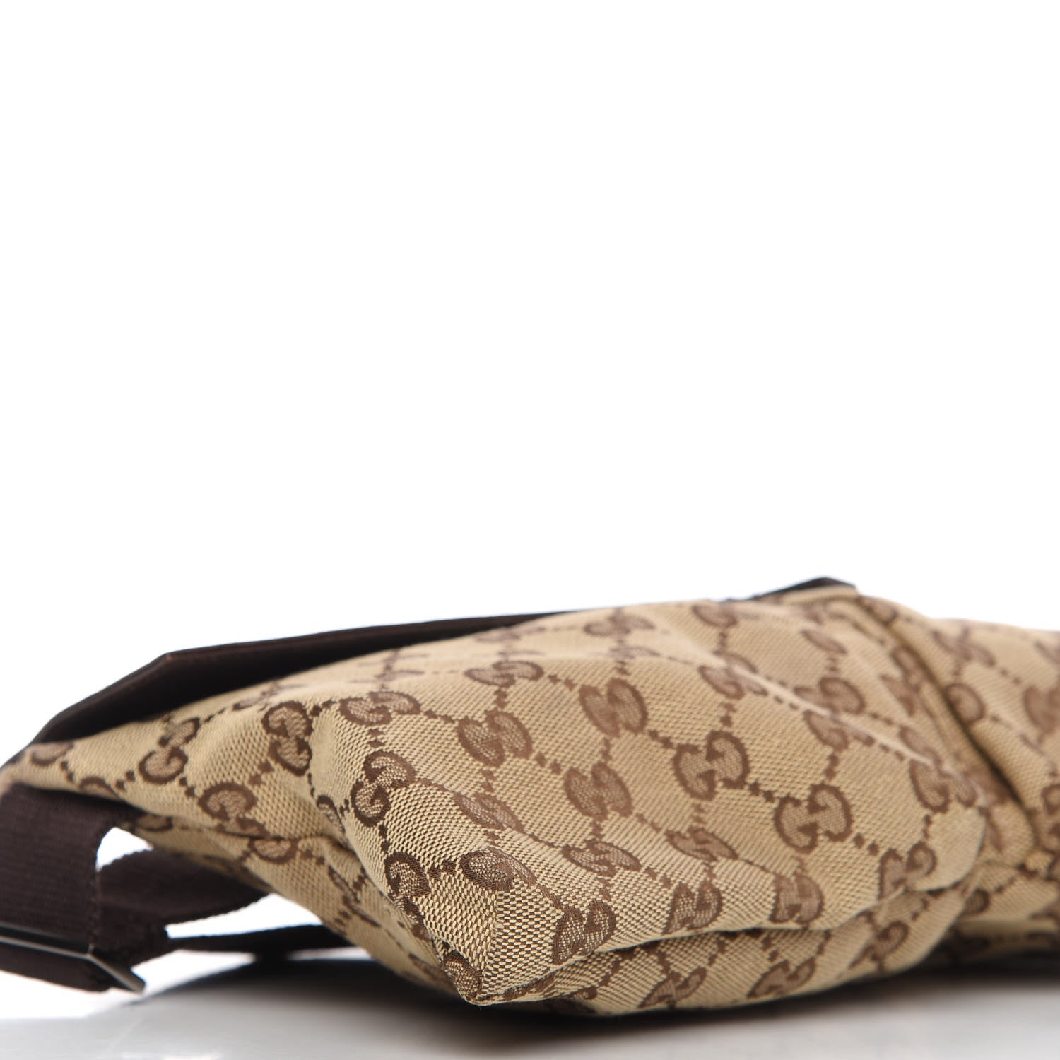 Gucci GG Monogram Double Pocket Belt Bag Dark Brown 6 of 10