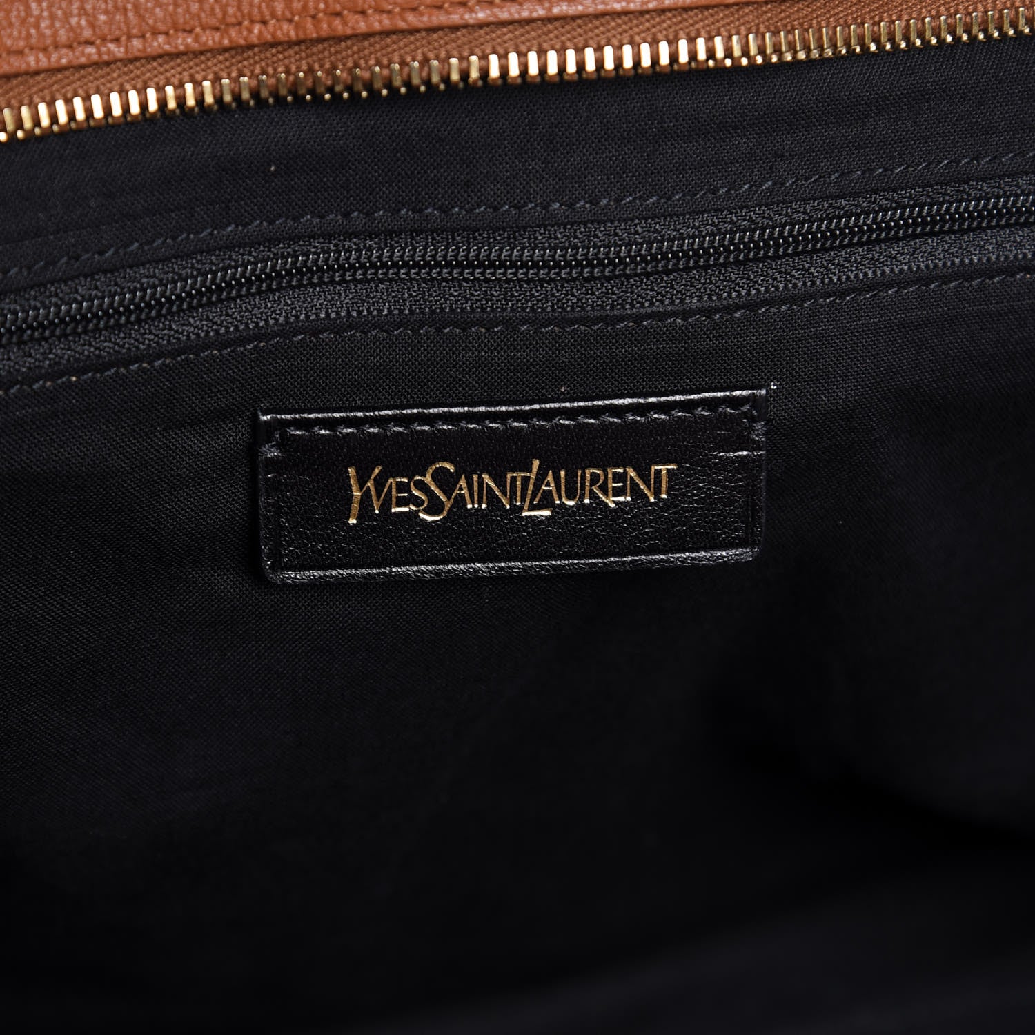 Saint Laurent Sheepskin Medium Cabas Chyc Whiskey 6 of 7