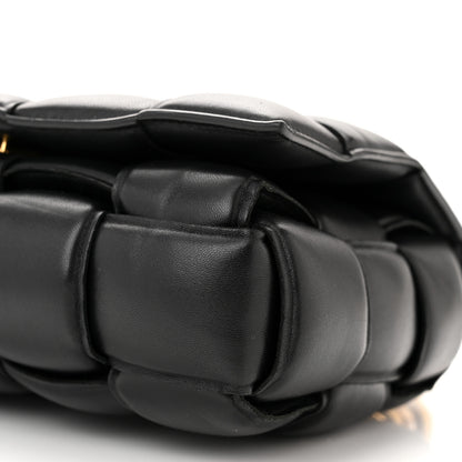 Bottega Veneta Lambskin Maxi Intreccio Padded Chain Cassette Crossbody Bag Black 10 of 10