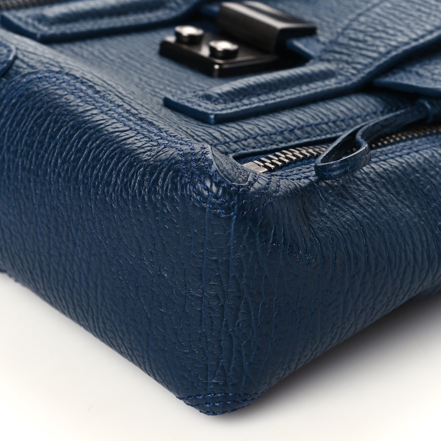 Textured Calfskin Mini Pashli Satchel Ink