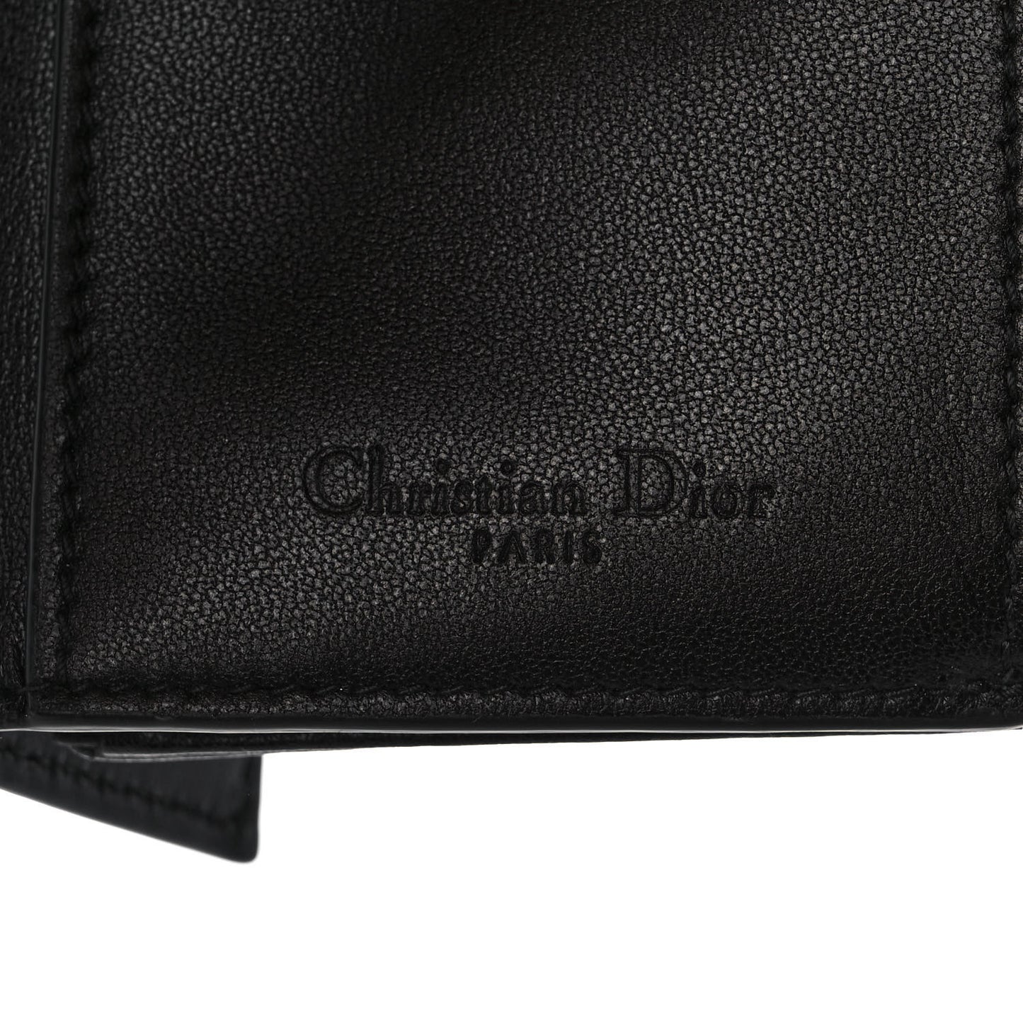 Lambskin Cannage Lady Dior Lotus Wallet Black