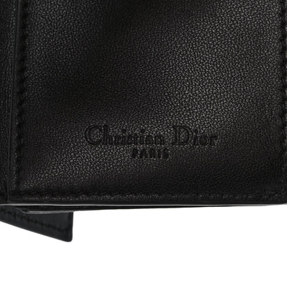 Christian Dior Lambskin Cannage Lady Dior Lotus Wallet Black 7 of 10
