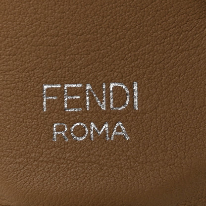 Fendi Vitello Dolce Raffia Nappa Catalan Mirror Mink Flowerland Studded Strap You Blue Notte Cuoio Multicolor 4 of 5