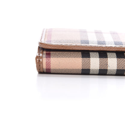 Burberry Patent Haymarket Check Penrose Continental Wallet Light Brown 13 of 13