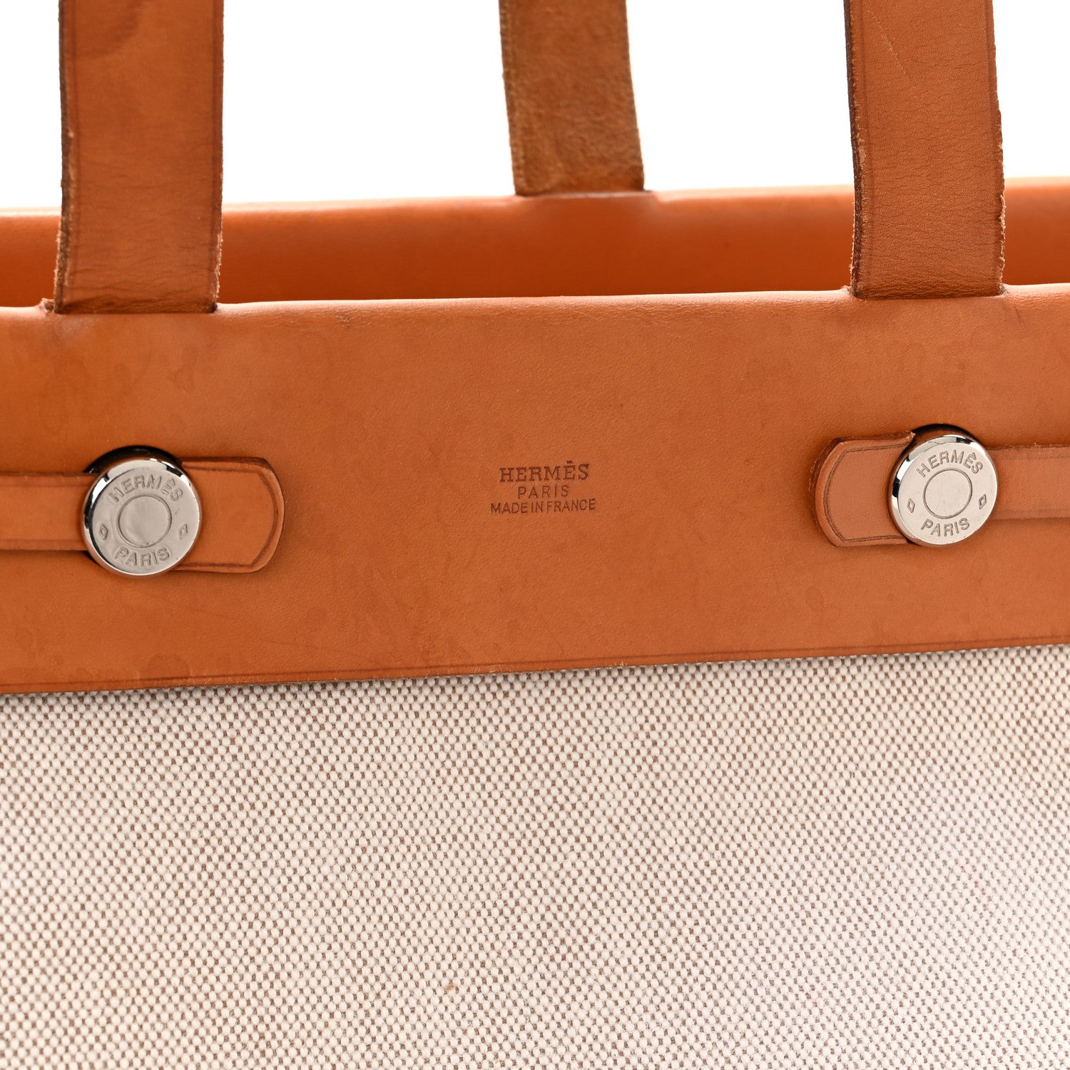 Hermes Toile Vache Hunter Herbag Cabas MM Natural 7 of 17