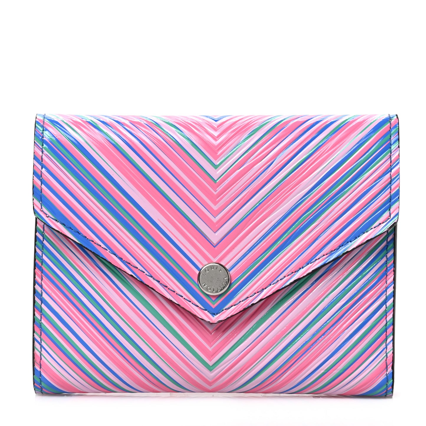 LOUIS VUITTON Epi Tropical Victorine Wallet Blue Rose
