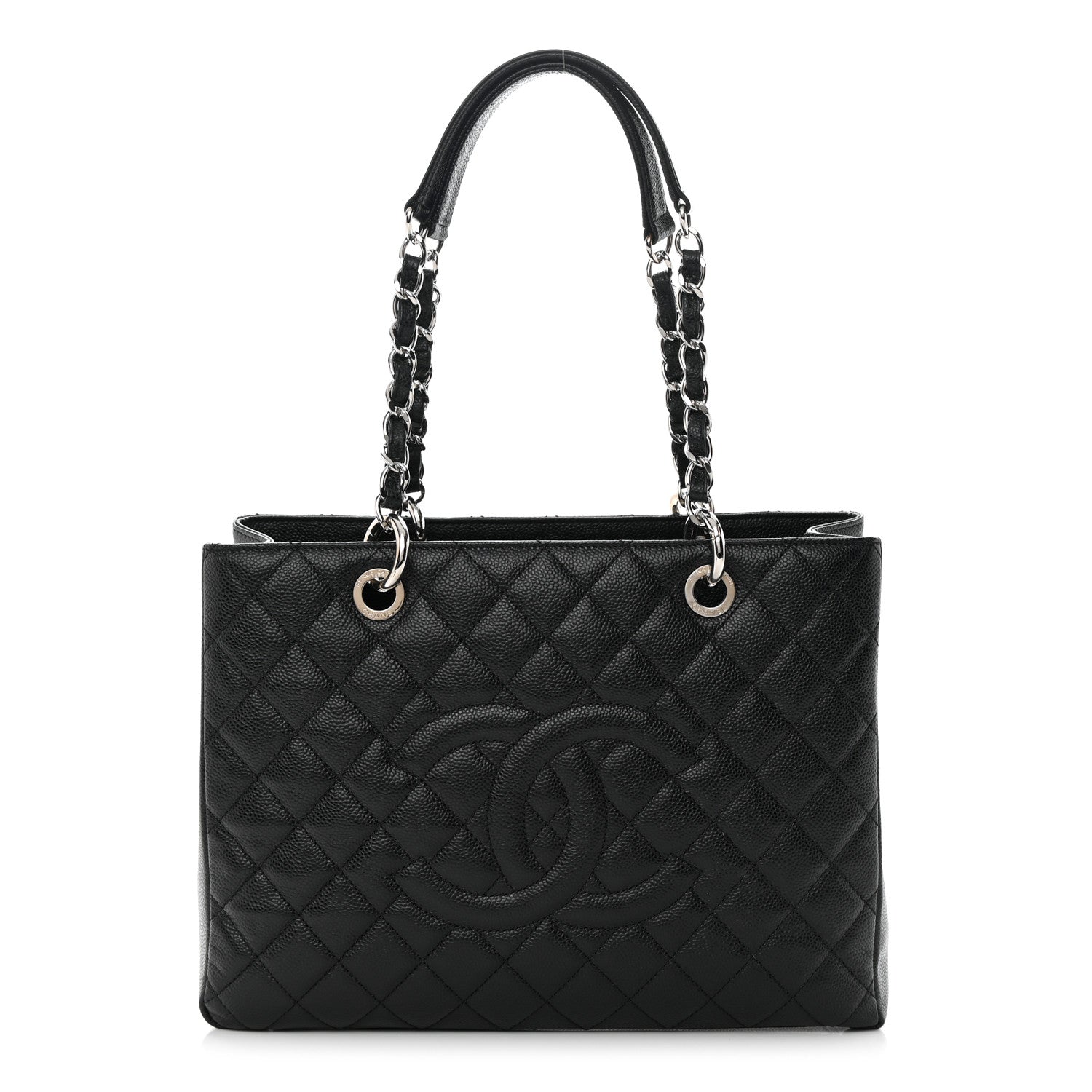 Chanel Caviar Quilted Grand Shopping Tote GST Black 1 of 12