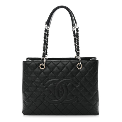 Chanel Caviar Quilted Grand Shopping Tote GST Black 1 of 12