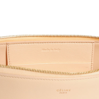 Celine Smooth Lambskin Bi-Color Solo Clutch Pouch Black 7 of 9