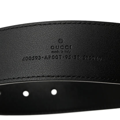 Gucci Calfskin Double G 40mm Belt 95 38 Black 3 of 6