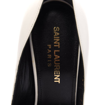 Saint Laurent Nappa Era Pumps 37 White 8 of 11