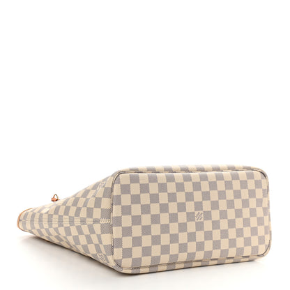 Louis Vuitton Damier Azur Neo Neverfull MM Rose Ballerine 5 of 13