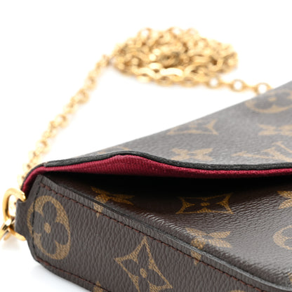 Louis Vuitton Monogram Pochette Felicie Chain Wallet Fuchsia 12 of 14